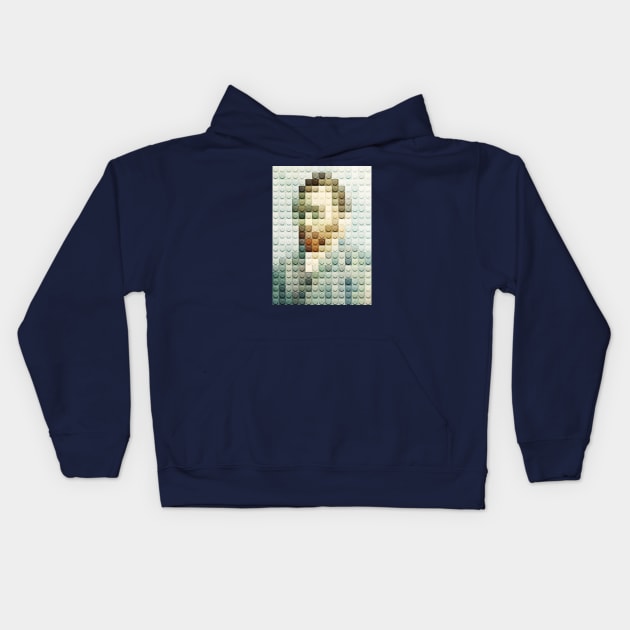 van gogh lego Kids Hoodie by Lamink